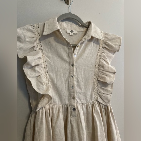 Linen layered Entro Dress - Picture 3 of 6